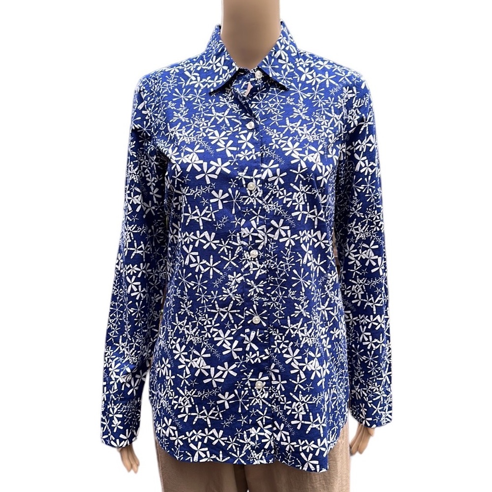 Vineyard Vines Blue Becket Paddle Print Button Down Shirt Long Sleeve